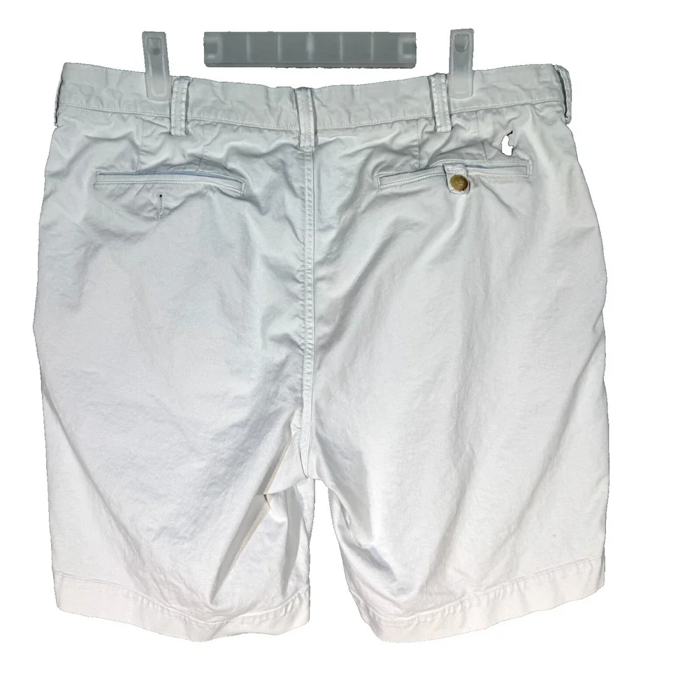 Polo Ralph Lauren Men's Chino Shorts 36 Ivory Cotton Stretch Classic Fit M1887 - Picture 2 of 9